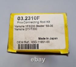 New Prox Yamaha Yfs 200 Blaster Quad Connecting Rod Kit 1988-2006 03.2310f